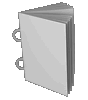 Broschüre mit Ringösen, Endformat DIN A6, 100-seitig
