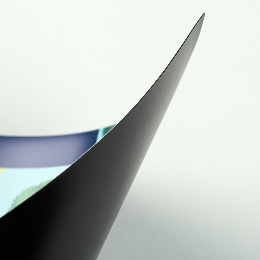 Individuell bedruckte Magnetfolie, Detailansicht