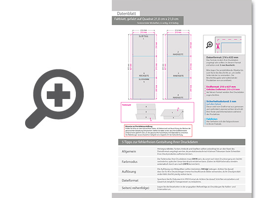 Product Bild faltblatt__gefalzt_auf_quadrat_21_0_cm_x_21_0_cm__horizontaler_wickelfalz__6-seitig